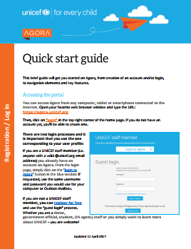Quick start guide front page